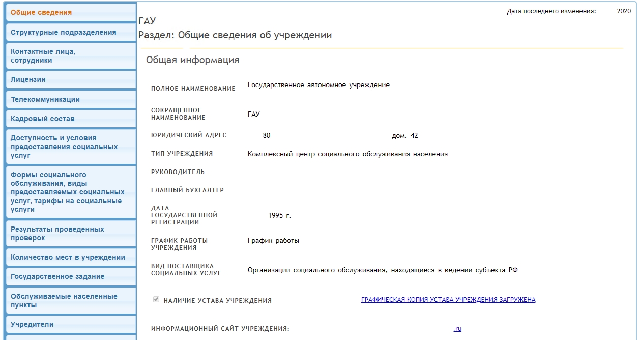 Регистр получателей социальных услуг образец